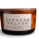 Langham Deluxe Candle – Citrus, green leaves, rose and woods