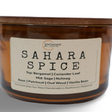 Sahara Spice Candle – Exotic Bergamot, Sage & Patchouli Blend