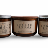 Bibliotheca Candle – Luxury Leather & Vanilla Scented Candle