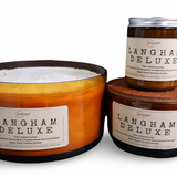Langham Deluxe Candle – Citrus, green leaves, rose and woods