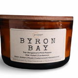 Byron Bay Candle – Coastal Serenity with Sandalwood & Amber Musk