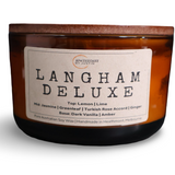 Langham Deluxe Candle – Citrus, green leaves, rose and woods