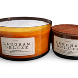 Langham Deluxe Candle – Citrus, green leaves, rose and woods