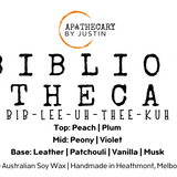 Bibliotheca Candle – Luxury Leather & Vanilla Scented Candle