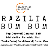 Brazilian Bum Bum Candle – Coconut, Vanilla & Orange Fragrance