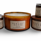 Bibliotheca Candle – Luxury Leather & Vanilla Scented Candle