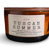Tuscan Summer Candle – Luxury Scented Candle with Bergamot & Vanilla