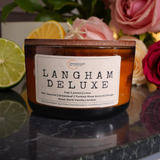 Langham Deluxe Candle – Citrus, green leaves, rose and woods