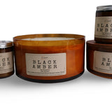 Black Amber Candle –  Bergamot & Amber