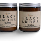 Black Amber Candle –  Bergamot & Amber