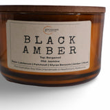 Black Amber Candle –  Bergamot & Amber