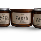 Black Amber Candle –  Bergamot & Amber