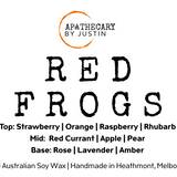 Red Frogs Candle – Sweet Raspberry, Red Currant & Rhubarb Scent