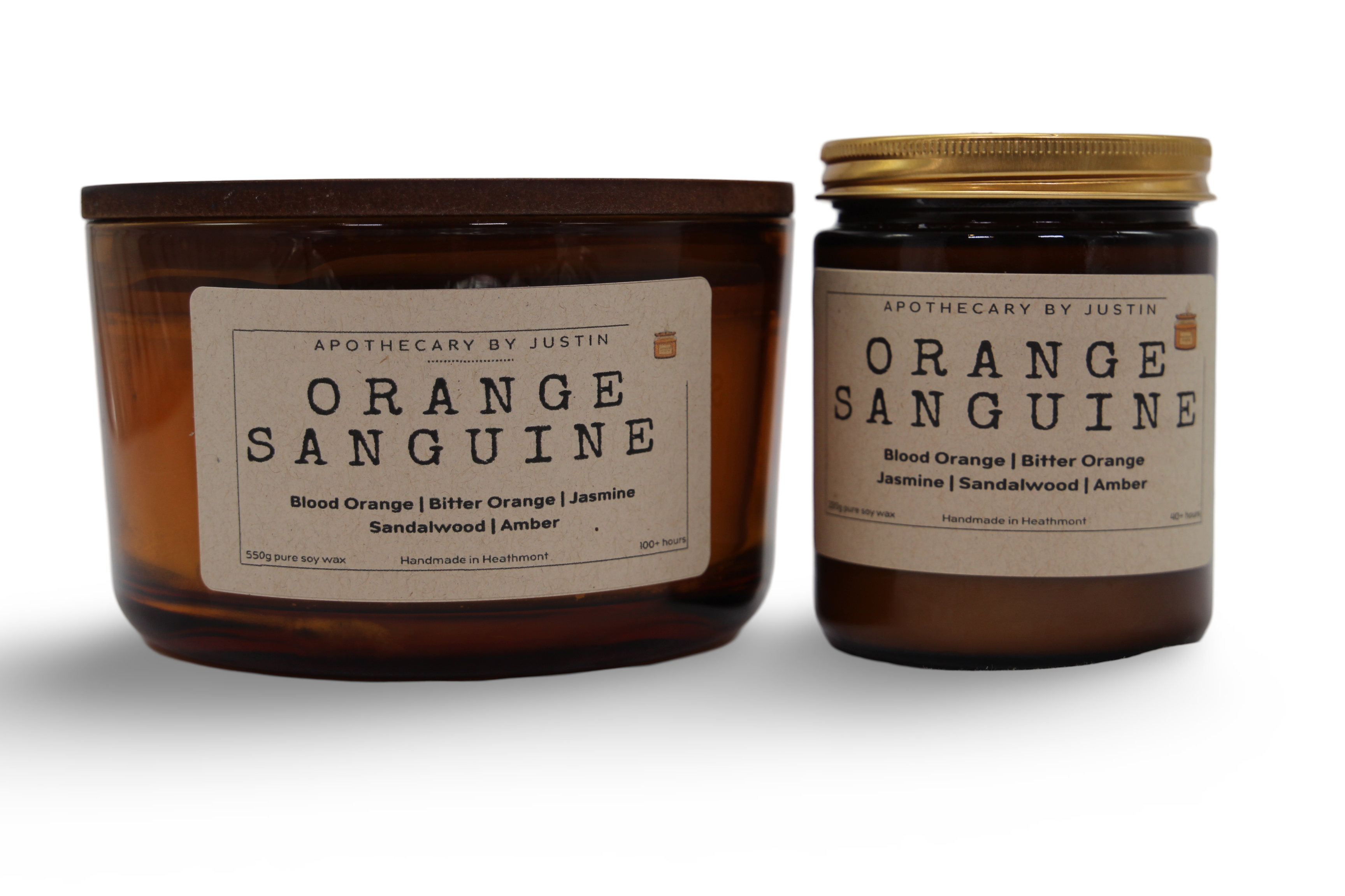My Store Orange Sanguine Candle for purchase with notes of blood orange, jasmine, and sandalwood