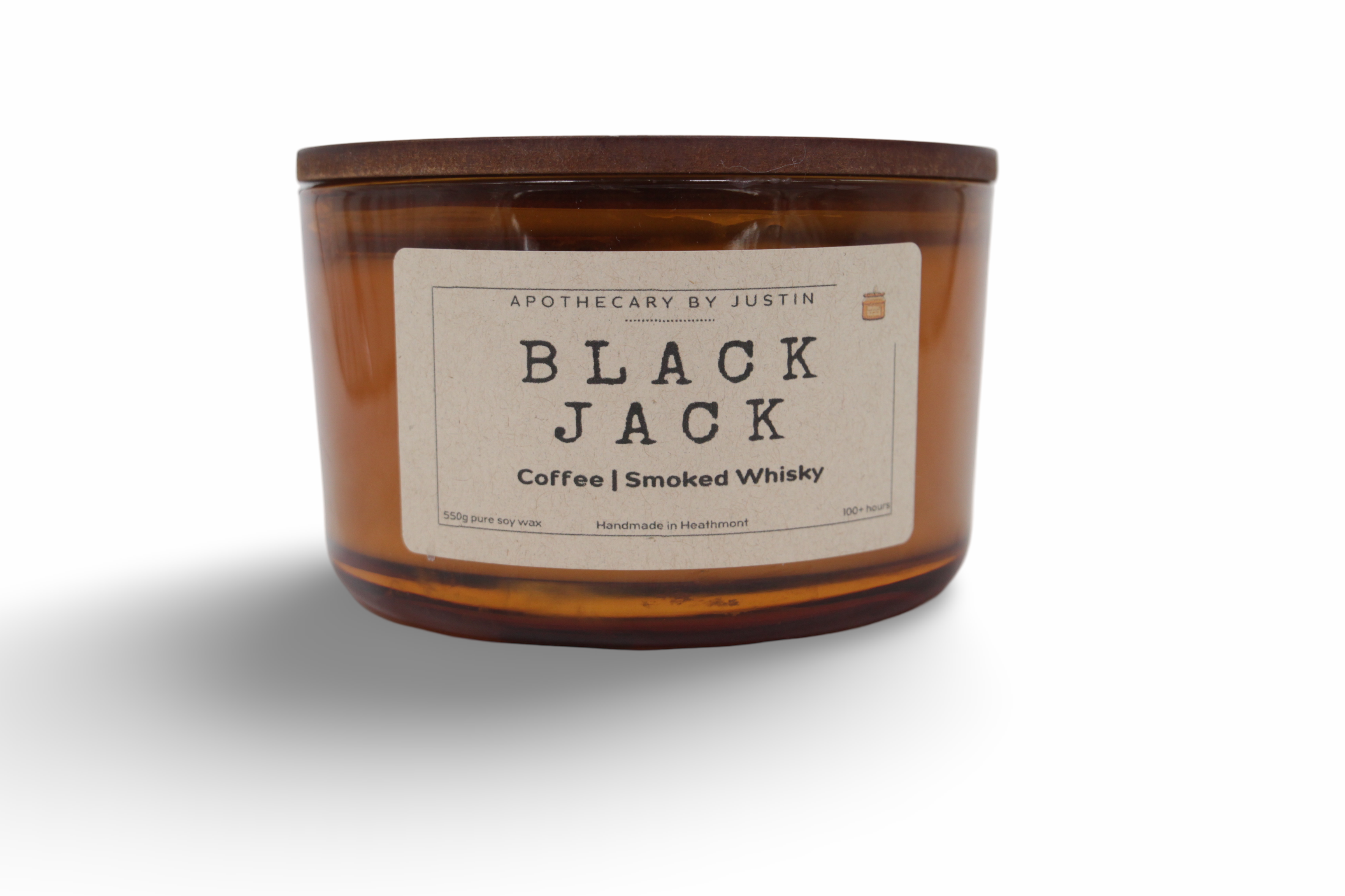 Black Jack Scented Candle with Coffee and Smoked Whisky fragrance, ideal scented candles for Mother's Day