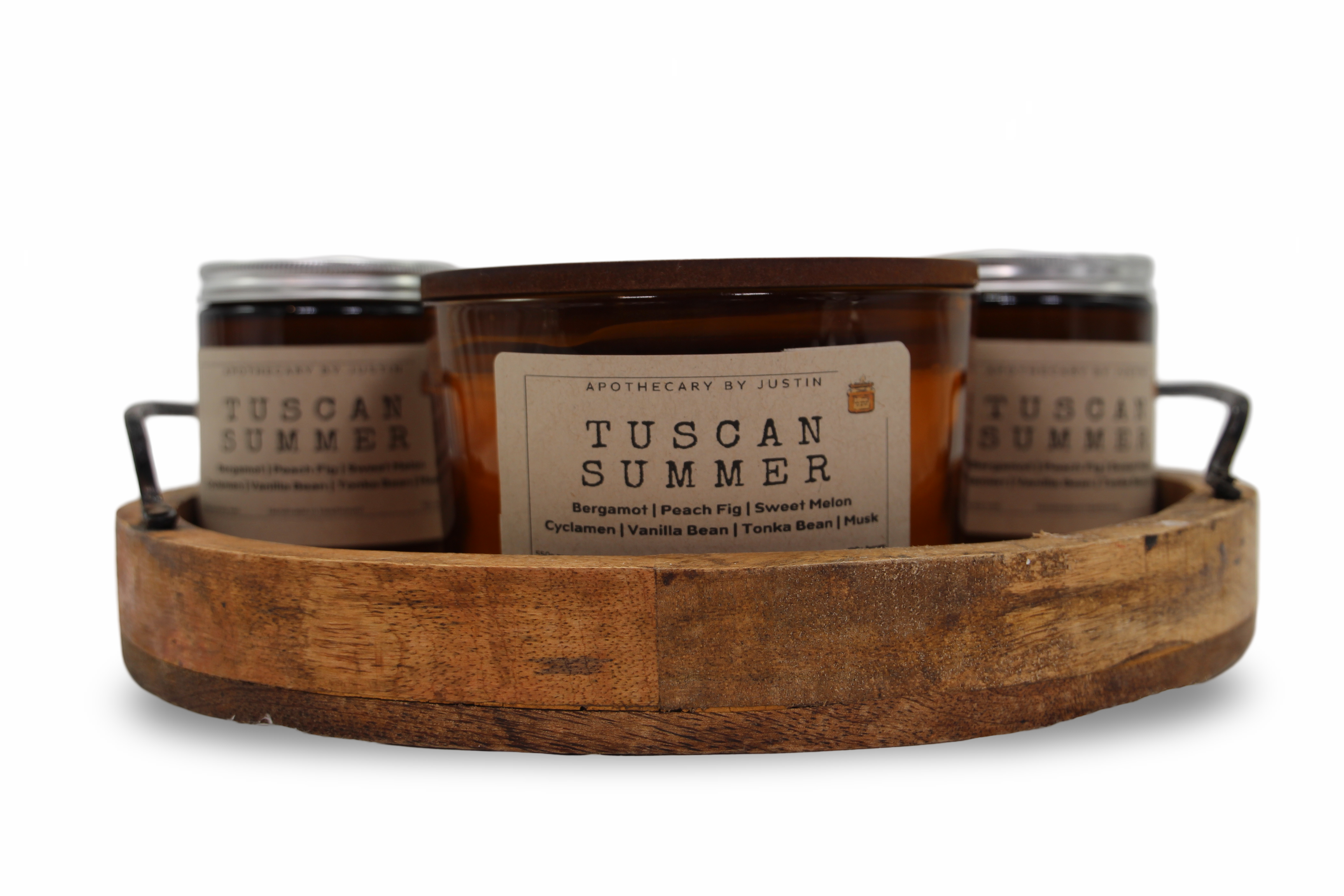 My Store Tuscan Summer Strong Hot-Throw Candle Set with Bergamot, Peach Fig, and Vanilla Bean Scents
