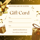Gift Card designed for a unique occasion gift with festive decorations and a golden theme