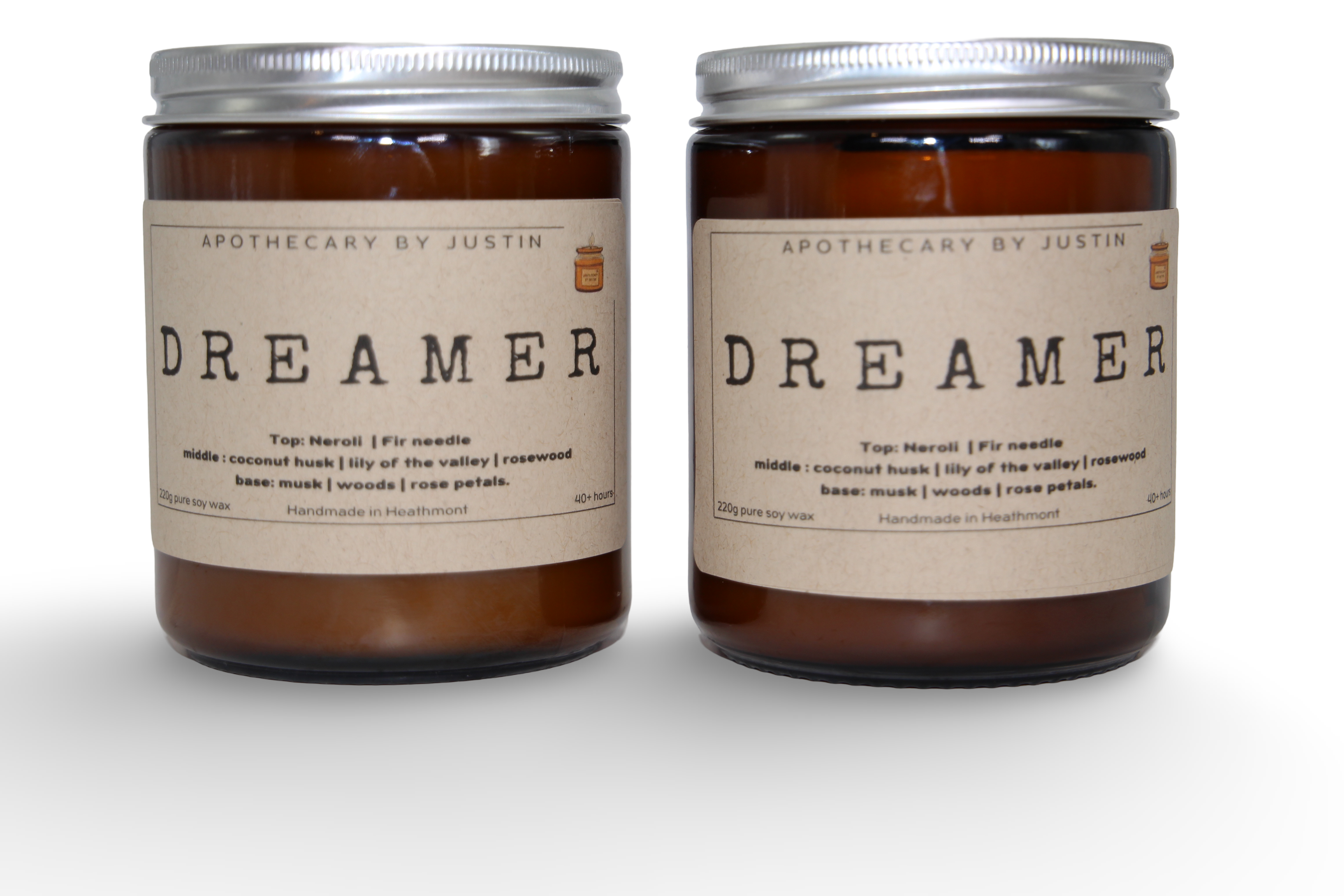 My Store Musk Rosewood Candle in a stylish amber jar with natural wax and eco-friendly ingredients