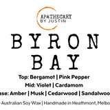 Byron Bay Candle – Coastal Serenity with Sandalwood & Amber Musk