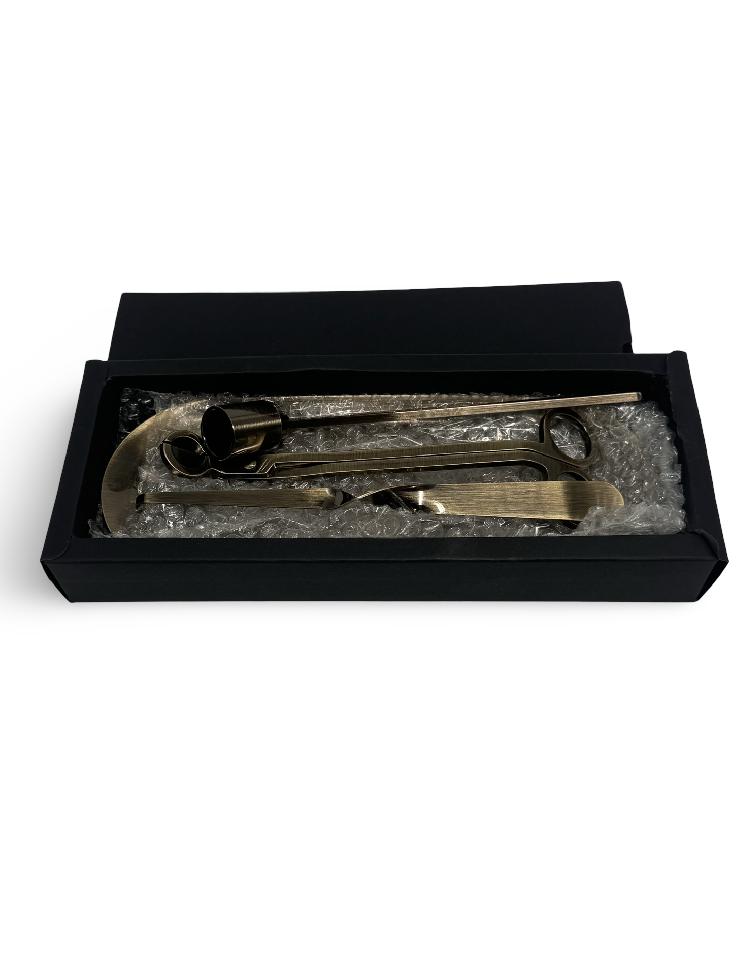 Candle care essentials Australia set in a sleek black box with essential tools for candle maintenance