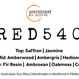 Red 540 Candle – Inspired by Baccarat Rouge 540