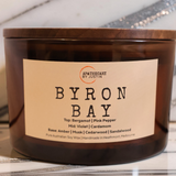Byron Bay Candle – Sandalwood,  Amber, Musk