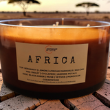 AFRICA candle | earthy, citrus, floral