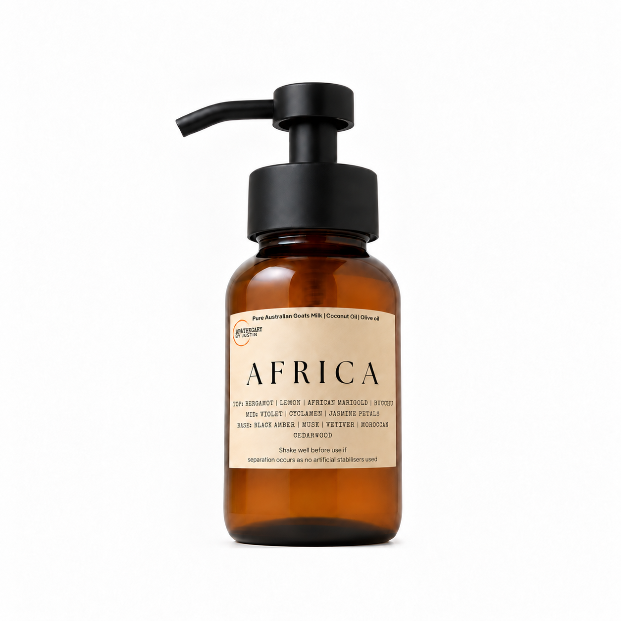 Africa Soap-Free Wash | Bergamot, jasmine petals, black amber, cedarwood