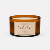 Bibliotheca Candle | Plum, violet, Leather