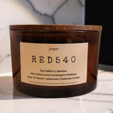 Red 540 Candle –  Saffron, woody & oakmoss