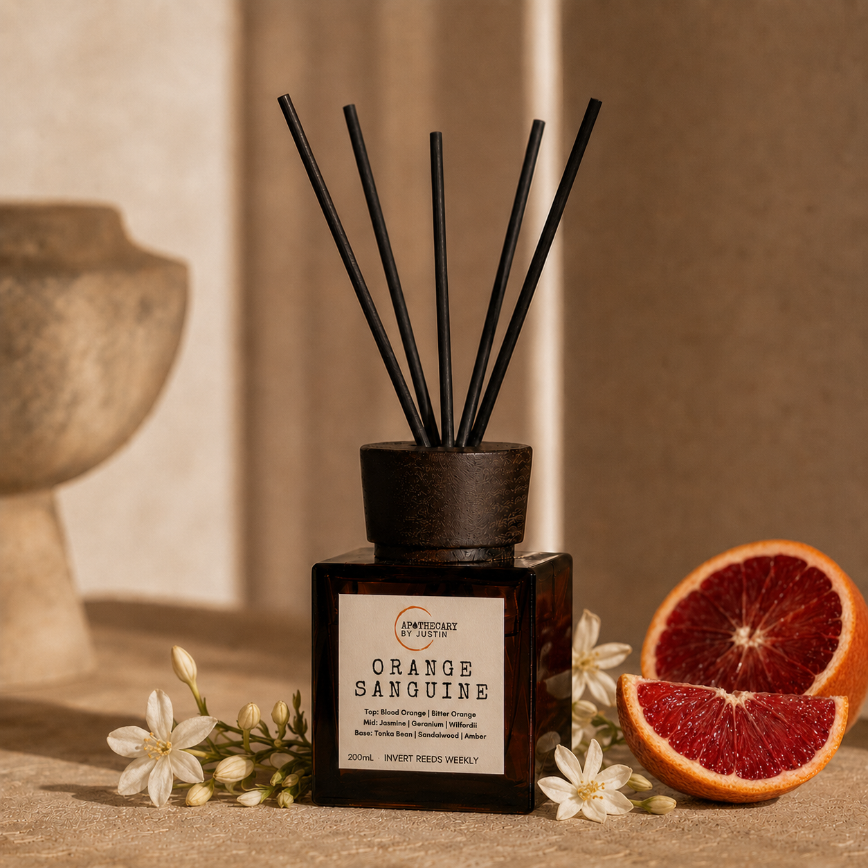Orange Sanguine Diffuser | Blood Orange, white floral, amber