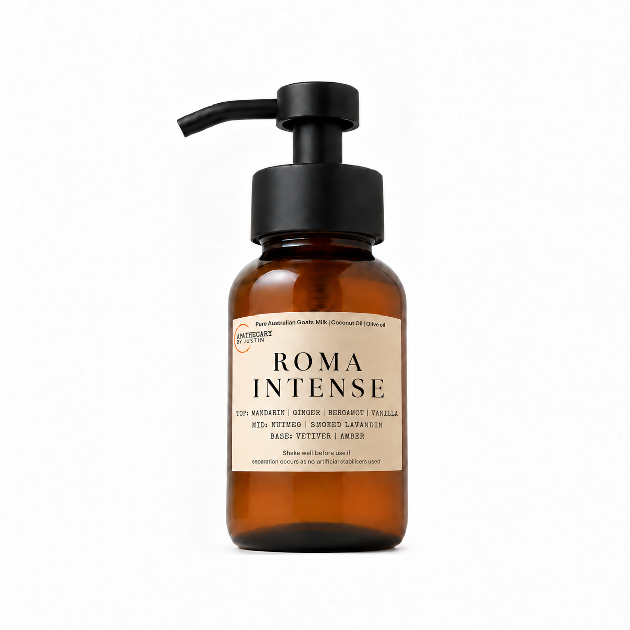 Roma Intense Soap-Free Wash | Mandarin, smoked lavandin, Amber