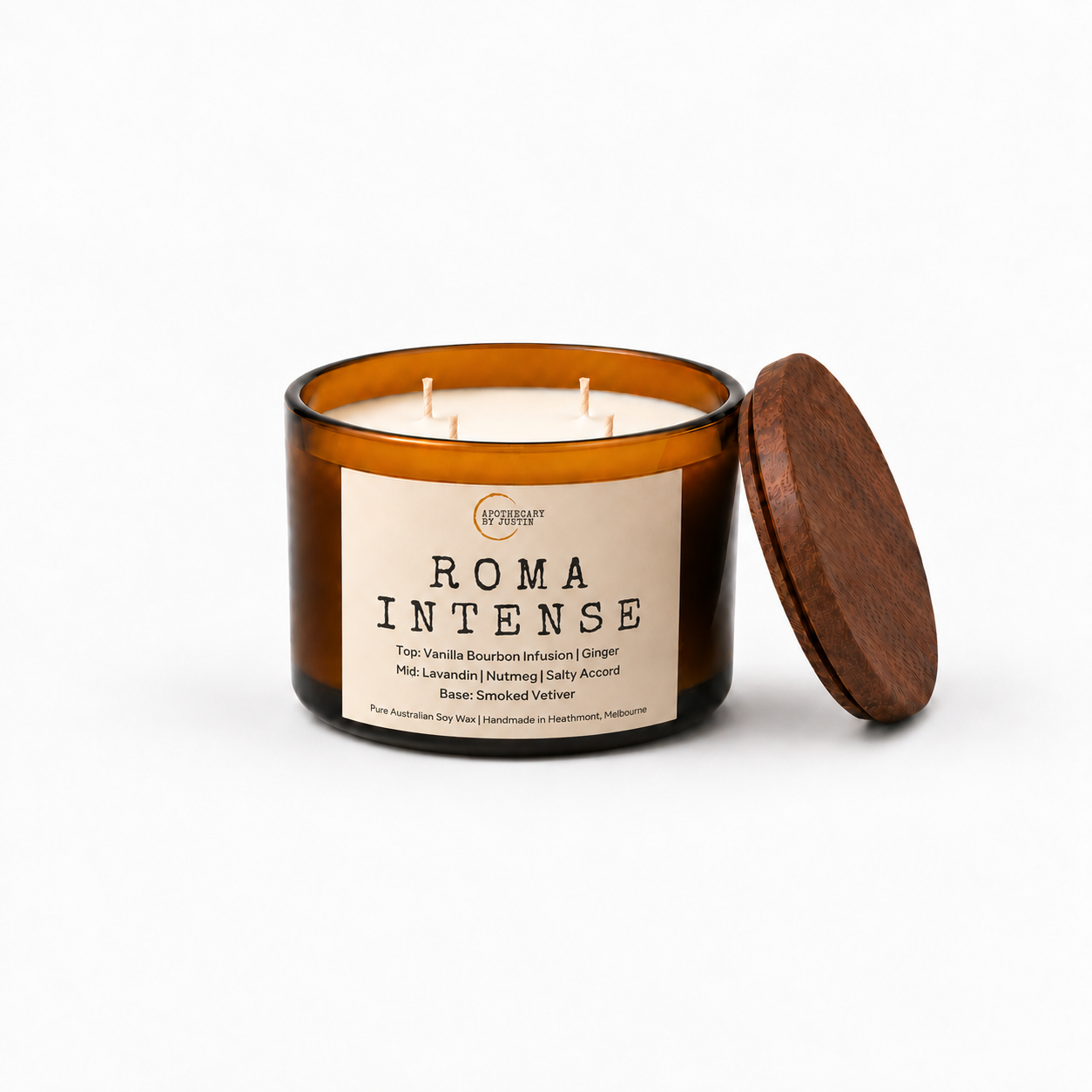 Roma Intense Candle | Citrus, Vetiver, Amber