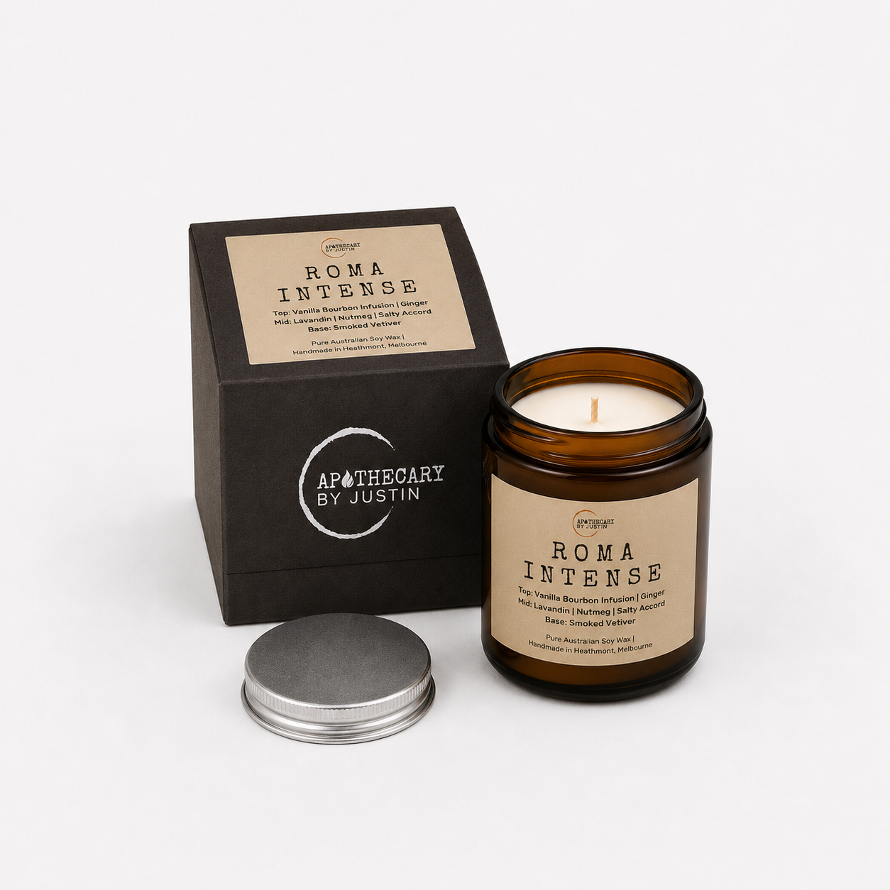 Roma Intense Candle | Citrus, Vetiver, Amber