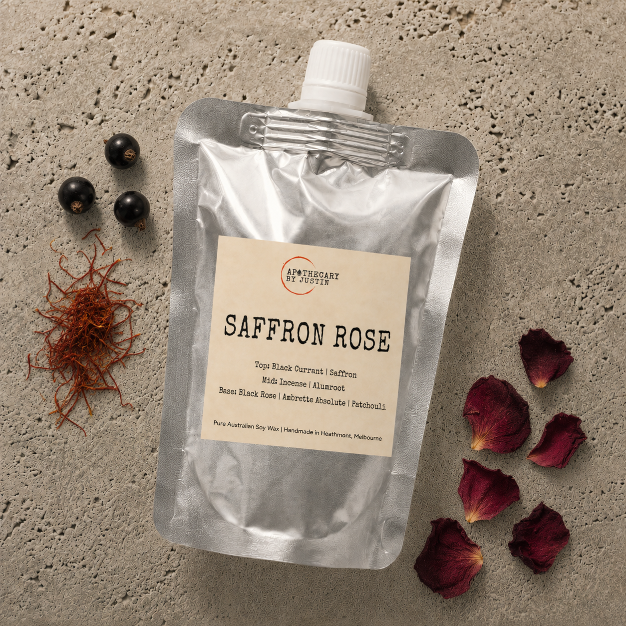 Saffron Rose Diffuser | Saffron, black rose, patchouli