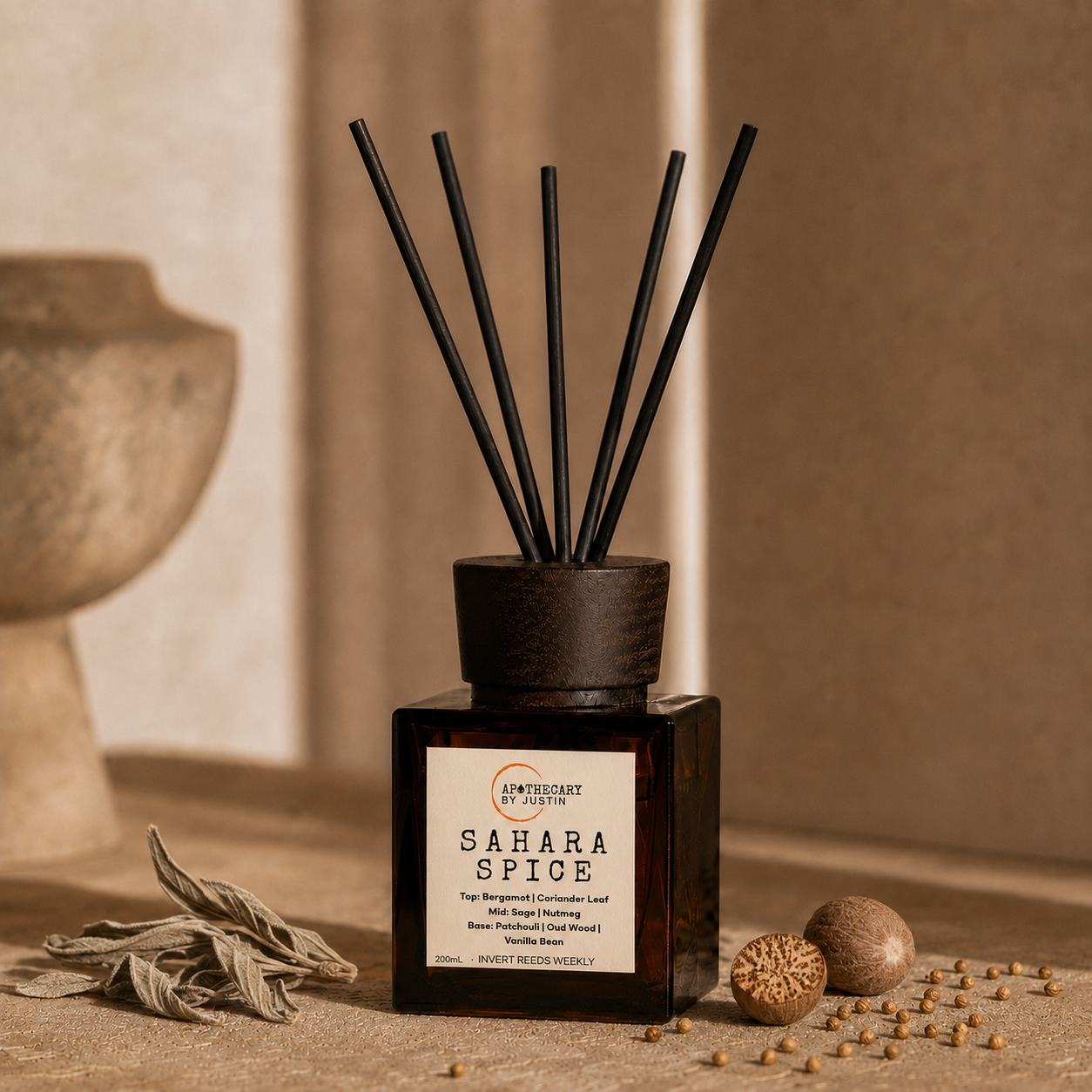 Sahara Spice Diffuser | Bergamot, sage, oud, vanilla