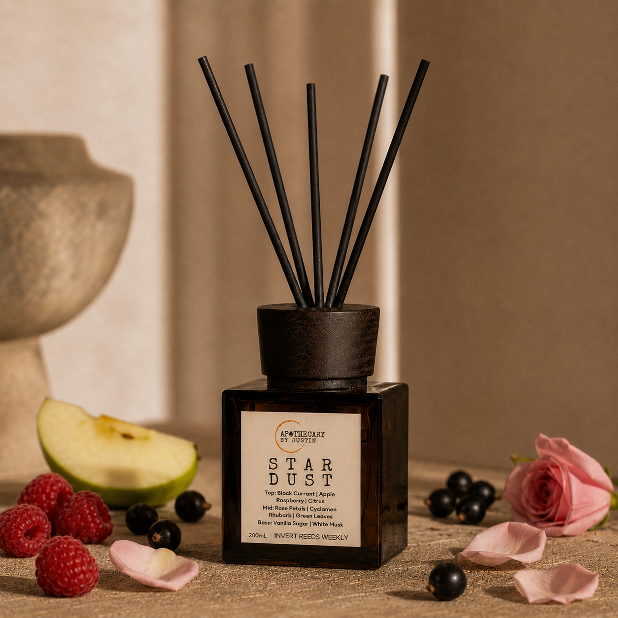 Stardust Diffuser | Apple, raspberry, rose, rhubarb, musk