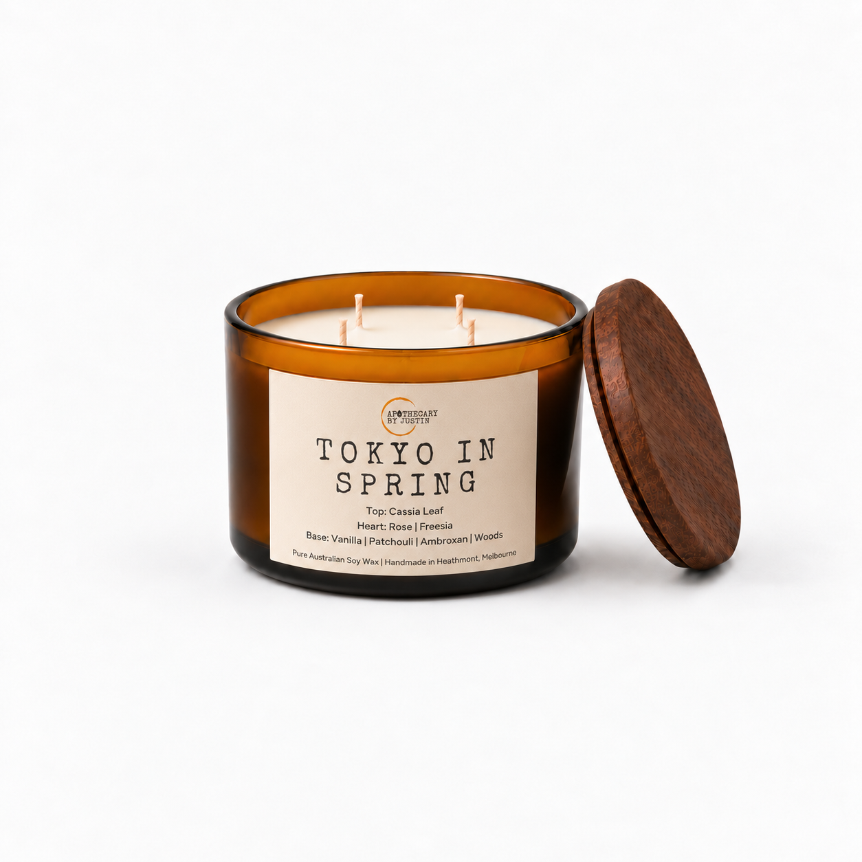 Tokyo in Spring Candle | Cassia leaf, rose, vanilla, woods