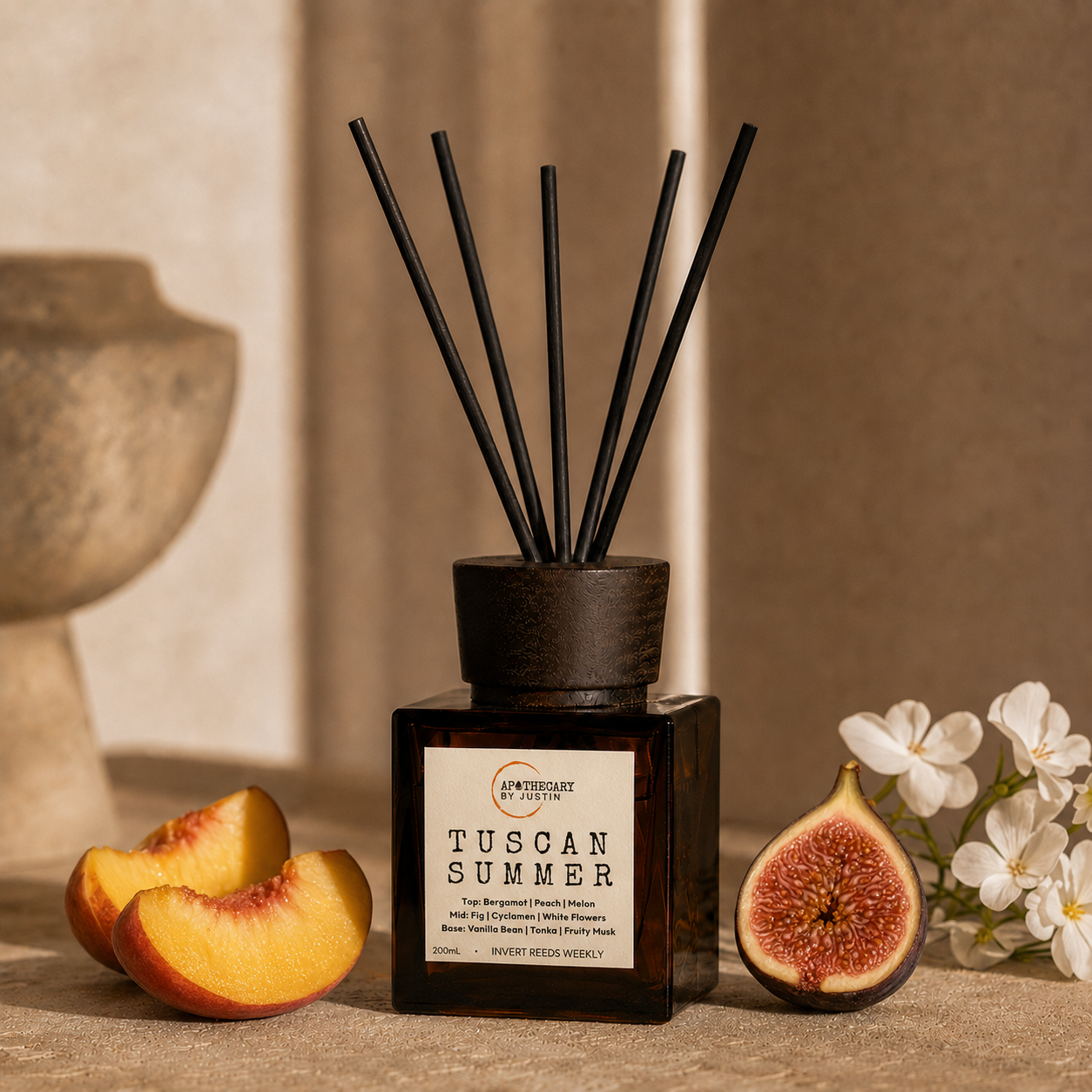 Tuscan Summer Diffuser | Bergamot, fig, melon, tonka bean