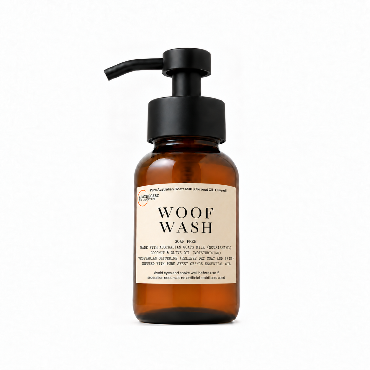 Woof Wash Soap Free Wash| Sweet orange essential oil