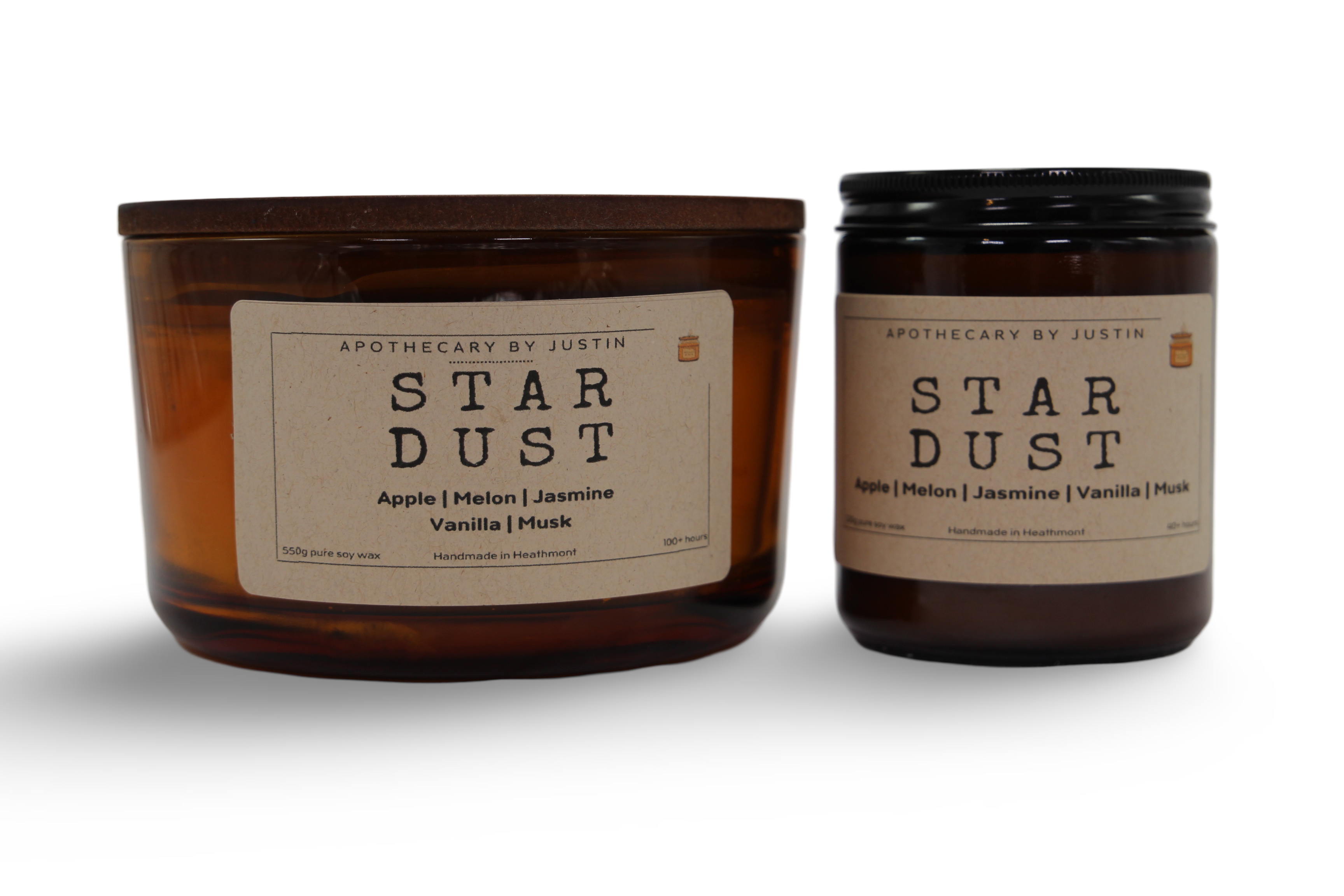 My Store Star Dust Additive-Free Candles in Apple Melon Jasmine and Musk Scents