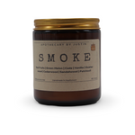 My Store additive-free soy wax candle in a jar with smoke scent including notes of green melon and cedarwood
