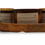 Dior Fahrenheit fragrance candle set featuring soothing scents in elegant amber jars