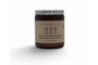 My Store hand-poured scented candle in amber glass featuring Saffron, Jasmine, and Cedarwood scents