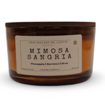 Mimosa Sangria candle online with scents of pineapple, berries, and citrus in a stylish glass jar