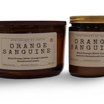 My Store Orange Sanguine Candle for purchase with notes of blood orange, jasmine, and sandalwood