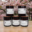 My Store prosperous scented candle collection featuring five unique fragrances with elegant wooden lids