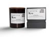 Prosperous scented candle in a dark glass jar with a wooden lid and elegant packaging from My Store