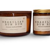 My Store Brazilian Bum Bum Candle Set with Coconut, Vanilla, and Orange in Pure Fragrance Candles