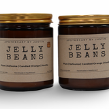 My Store scented candles with free samples in Jelly Beans scent featuring plum, satsuma, candied orange, and vanilla